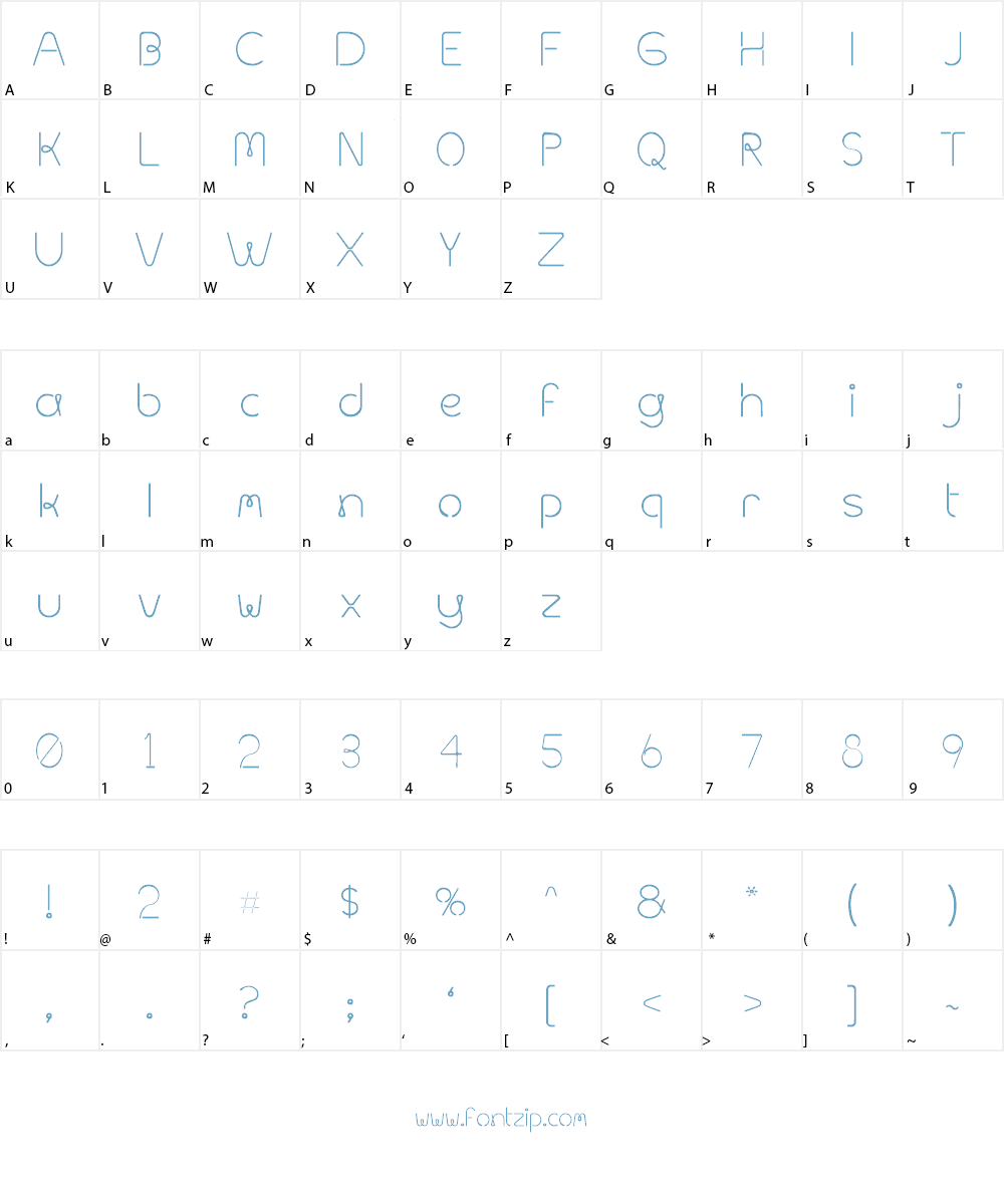 Metal Spagetti Font Character